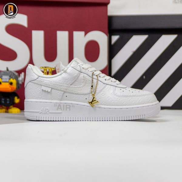 Giày Louis Vuitton x Nike Air Force 1 Low By Virgil Abloh White Siêu Cấp
