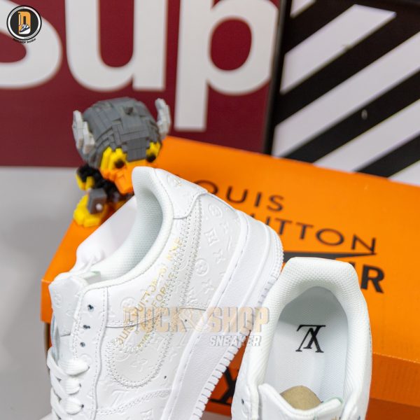 Giày Louis Vuitton x Nike Air Force 1 Low By Virgil Abloh White Siêu Cấp - Hình ảnh 7