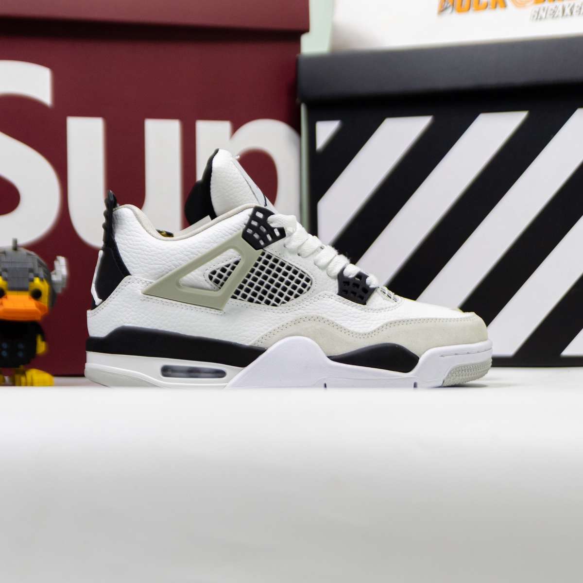 Giày Nike Air Jordan 4 Retro Military Black