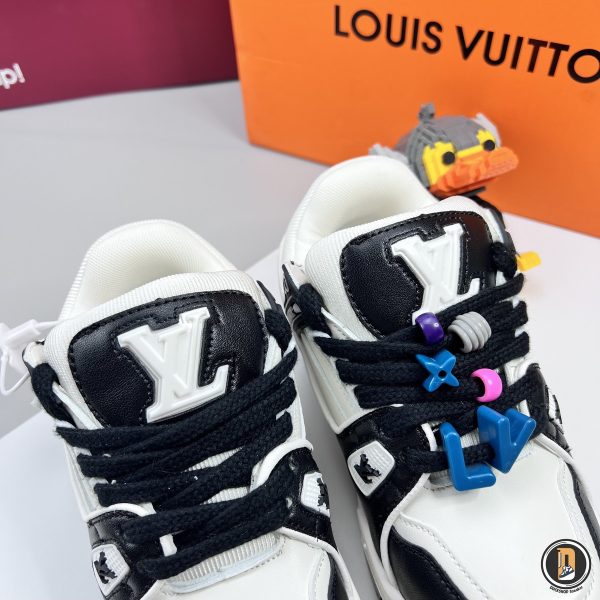 Giày Louis Vuitton Trainer Maxi Black Màu Đen Siêu Cấp - Hình ảnh 4