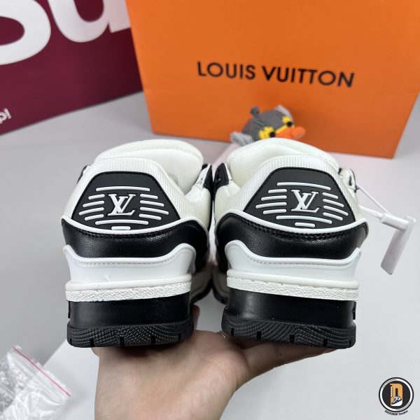 Giày Louis Vuitton Trainer Maxi Black Màu Đen Siêu Cấp - Hình ảnh 7
