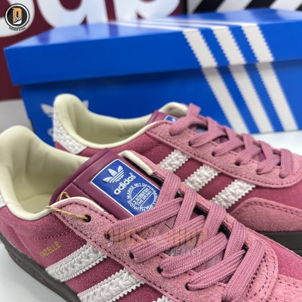 Giày Adidas Gazelle Indoor 'Pink Cloud White' Siêu Cấp - Hình ảnh 8