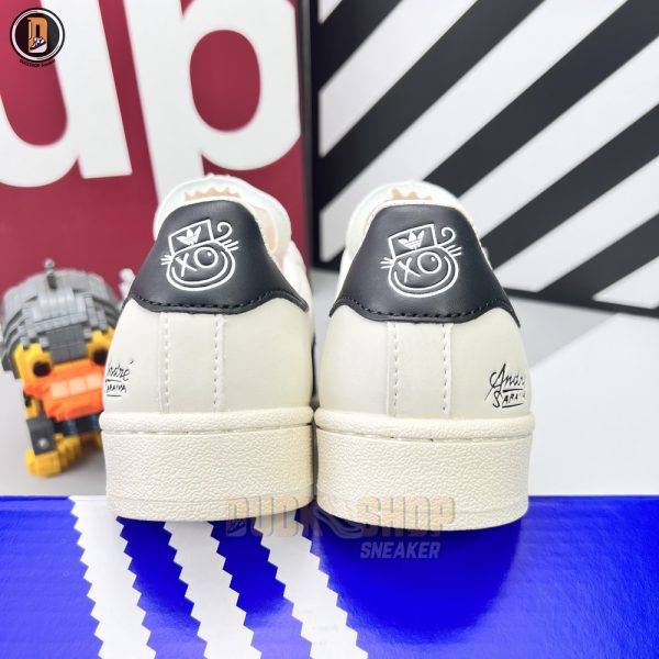 Giày Adidas Superstar André Saraiva Chalk White Black Siêu Cấp - Hình ảnh 7