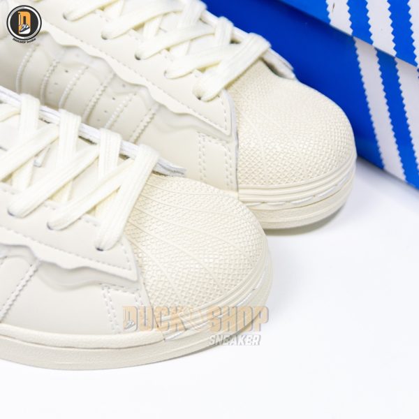Giày Adidas Superstar Cappuccino Cream White Siêu Cấp - Hình ảnh 7