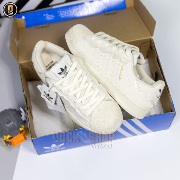 Giày Adidas Superstar Cappuccino Cream White Siêu Cấp - Hình ảnh 3