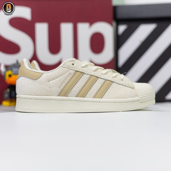 Giày Adidas Superstar W Off White Lin Khaki 'Brown'