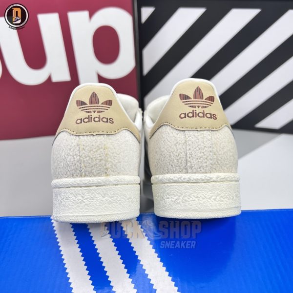 Giày Adidas Superstar W Off White Lin Khaki "Brown' Siêu Cấp - Hình ảnh 7