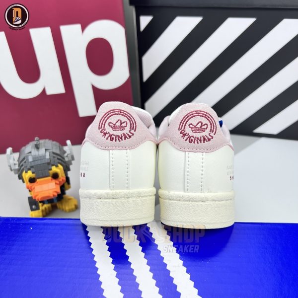Giày Adidas x YU NAGABA Superstar Off-White Burgundy Siêu Cấp - Hình ảnh 9