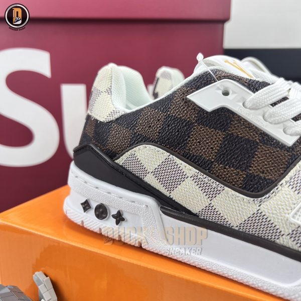 Giày Louis Vuitton LV Trainer #54 Damier Ebene Multi Siêu Cấp - Hình ảnh 4