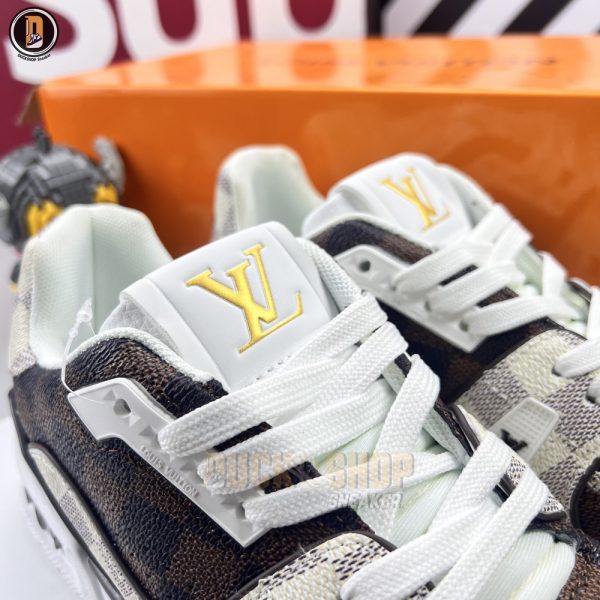 Giày Louis Vuitton LV Trainer #54 Damier Ebene Multi Siêu Cấp - Hình ảnh 6