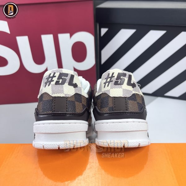 Giày Louis Vuitton LV Trainer #54 Damier Ebene Multi Siêu Cấp - Hình ảnh 7