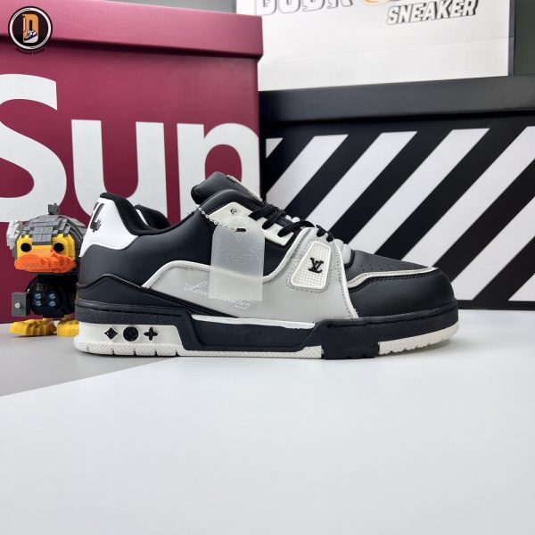 Giày Louis Vuitton LV Trainer Black Grey Siêu Cấp