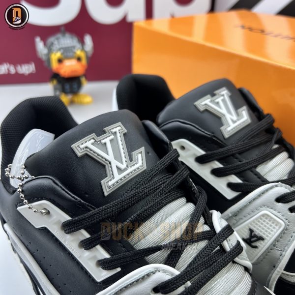 Giày Louis Vuitton LV Trainer Black Grey Siêu Cấp - Hình ảnh 4