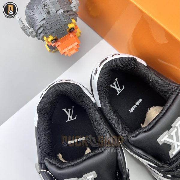 Giày Louis Vuitton LV Trainer Black Grey Siêu Cấp - Hình ảnh 6