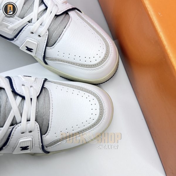 Giày Louis Vuitton Trainer #54 Signature Marine Blue Siêu Cấp - Hình ảnh 6