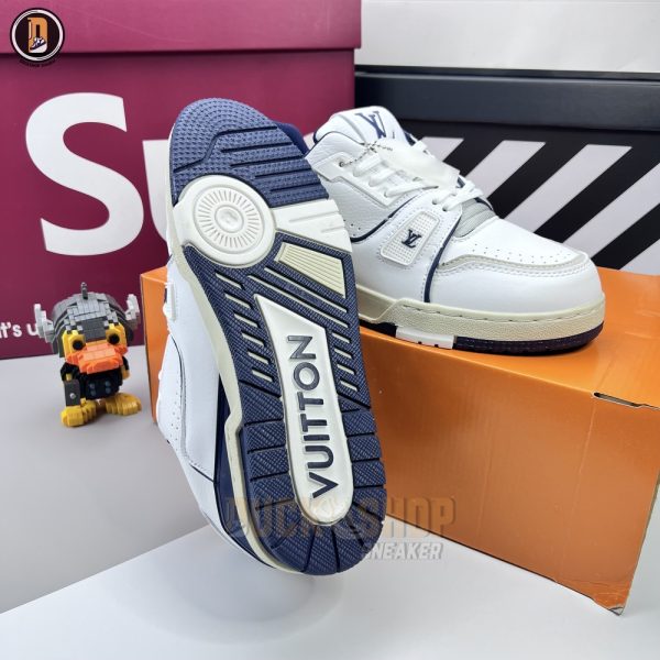 Giày Louis Vuitton Trainer #54 Signature Marine Blue Siêu Cấp - Hình ảnh 3