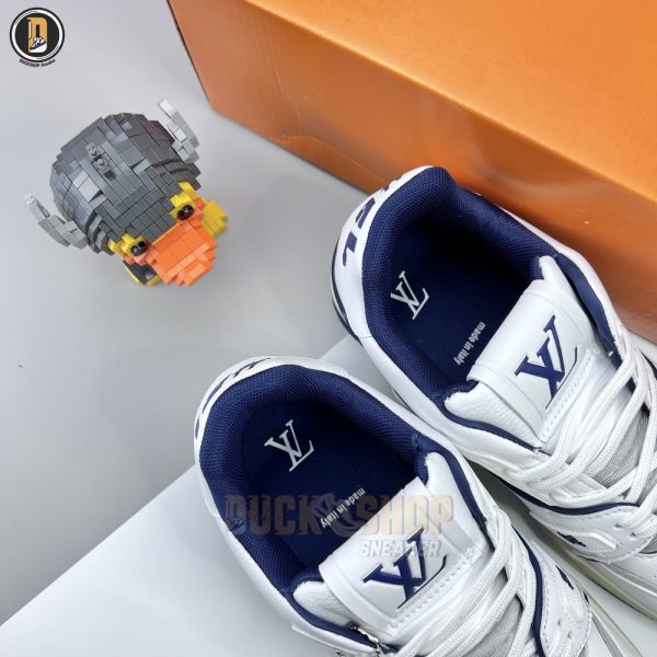 Giày Louis Vuitton Trainer #54 Signature Marine Blue Siêu Cấp - Hình ảnh 7