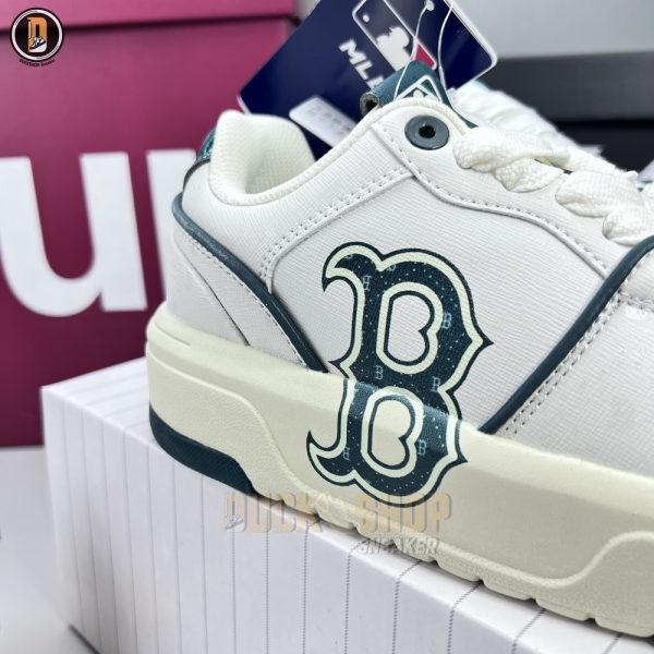 Giày MLB Chunky Liner Diamond Monogram Boston Red Sox Green - Hình ảnh 4