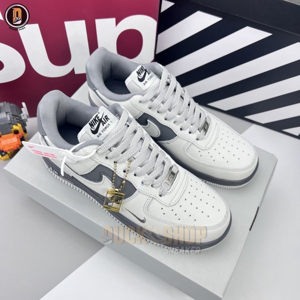 Giày Nike Air Force 1 07 Low Dark Grey Metalliic Gold Siêu Cấp - Hình ảnh 2