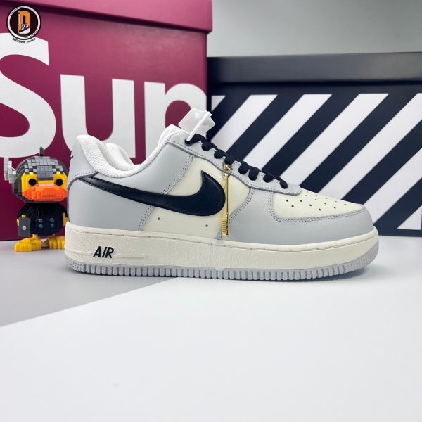 Giày Nike Air Force 1 Low By You Custom Smoke Grey Siêu Cấp