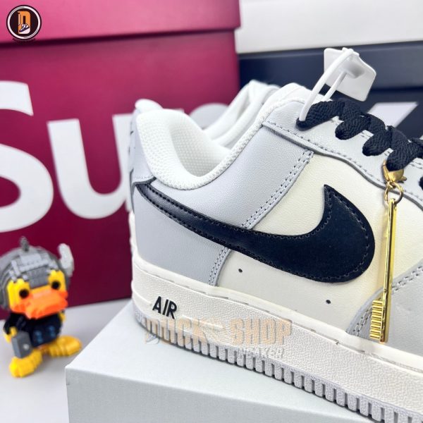 Giày Nike Air Force 1 Low By You Custom Smoke Grey Siêu Cấp - Hình ảnh 4