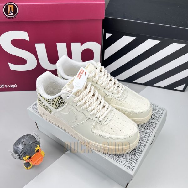 Giày Nike Air Force 1 Low Custom Paisley Dây Thừng Siêu Cấp - Hình ảnh 2