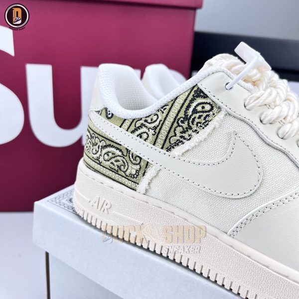 Giày Nike Air Force 1 Low Custom Paisley Dây Thừng Siêu Cấp - Hình ảnh 4