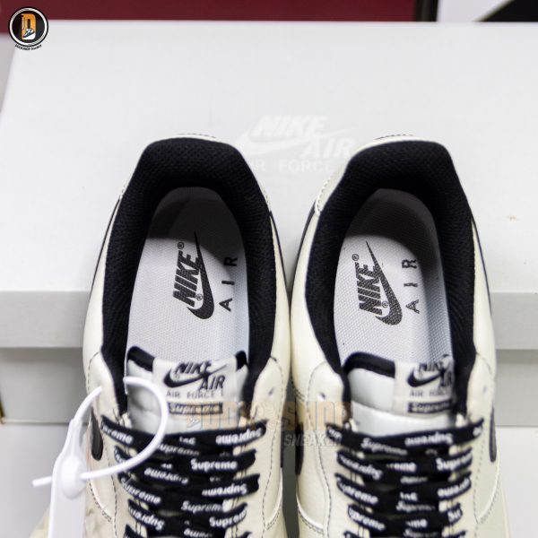 Giày Nike Air Force 1 Low Supreme Beige Black - Hình ảnh 8