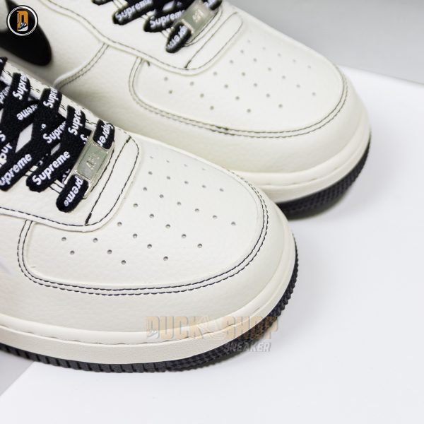 Giày Nike Air Force 1 Low Supreme Beige Black - Hình ảnh 7