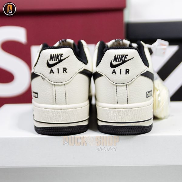 Giày Nike Air Force 1 Low Supreme Beige Black - Hình ảnh 9