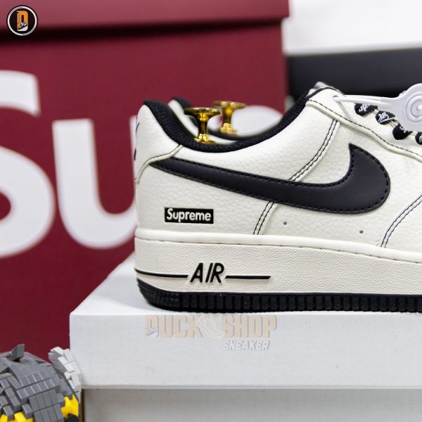 Giày Nike Air Force 1 Low Supreme Beige Black - Hình ảnh 6