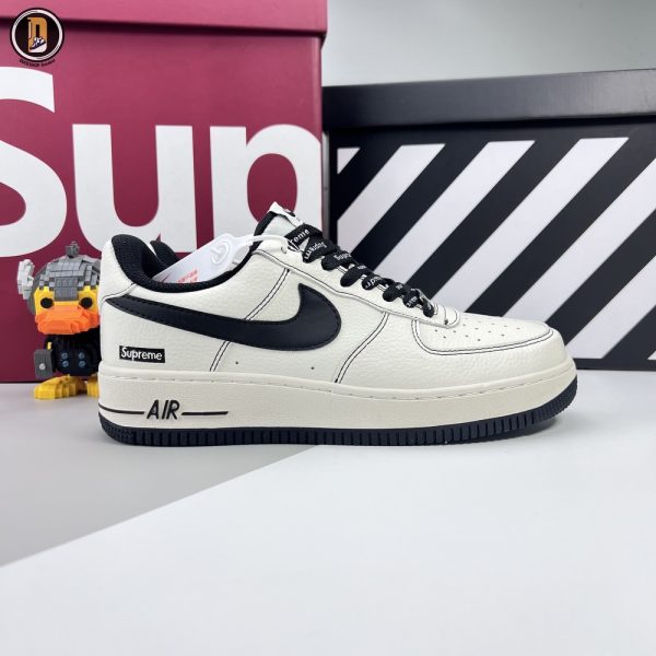 Giày Nike Air Force 1 Low Supreme Beige Black