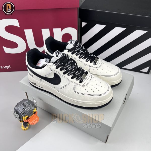 Giày Nike Air Force 1 Low Supreme Beige Black - Hình ảnh 2