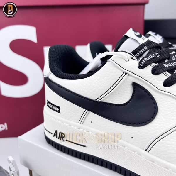 Giày Nike Air Force 1 Low Supreme Beige Black - Hình ảnh 5