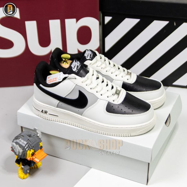 Giày Nike Air Force 1 Low Upstep Black White - Ảnh 2