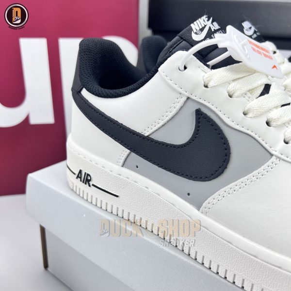 Giày Nike Air Force 1 Low Upstep Black White Siêu Cấp - Hình ảnh 4