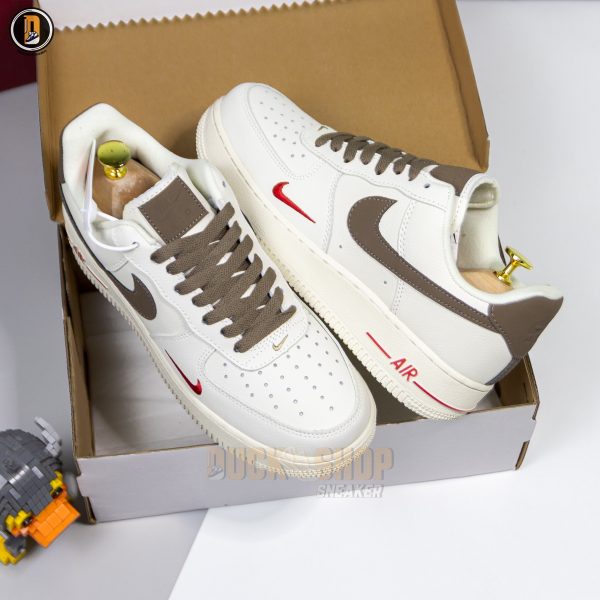 Giày Nike Air Force 1 Low White Brown - Hình ảnh 3