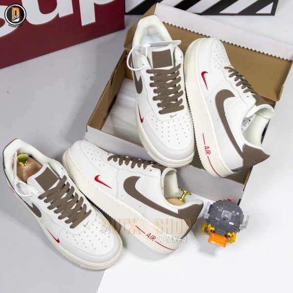 Giày Nike Air Force 1 Low White Brown - Hình ảnh 11