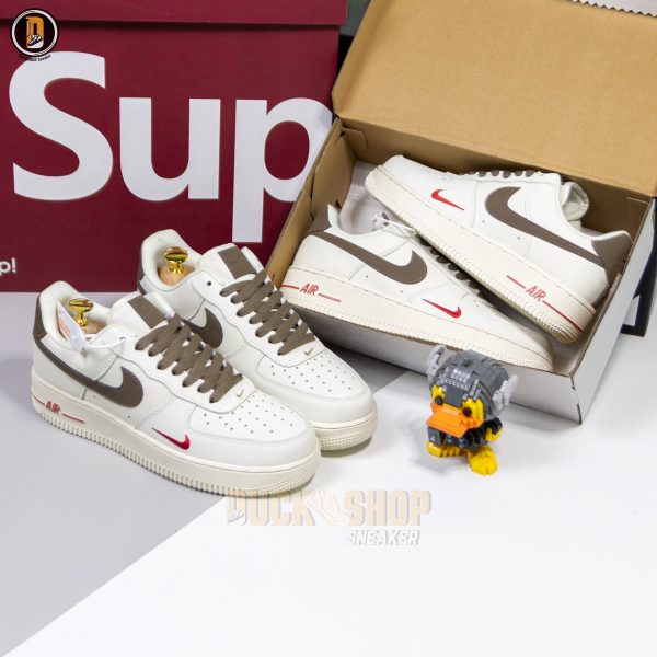 Giày Nike Air Force 1 Low White Brown - Hình ảnh 4