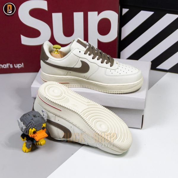 Giày Nike Air Force 1 Low White Brown - Hình ảnh 10