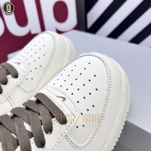 Giày Nike Air Force 1 Low White Brown Siêu Cấp - Hình ảnh 6