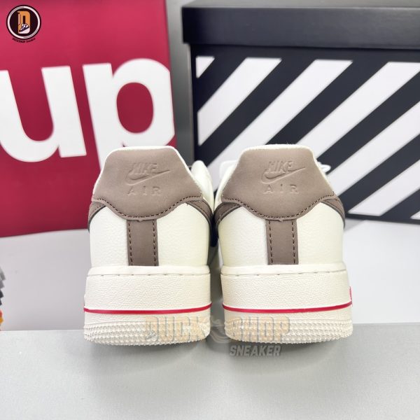Giày Nike Air Force 1 Low White Brown Siêu Cấp - Hình ảnh 7