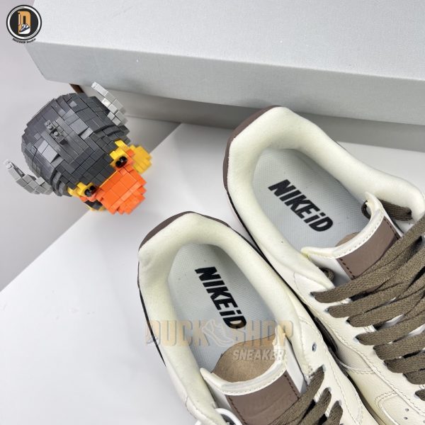 Giày Nike Air Force 1 Low White Brown Siêu Cấp - Hình ảnh 8
