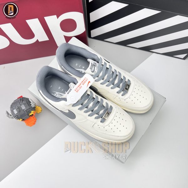 Giày Nike Air Force 1 Low White Grey Siêu Cấp - Hình ảnh 2