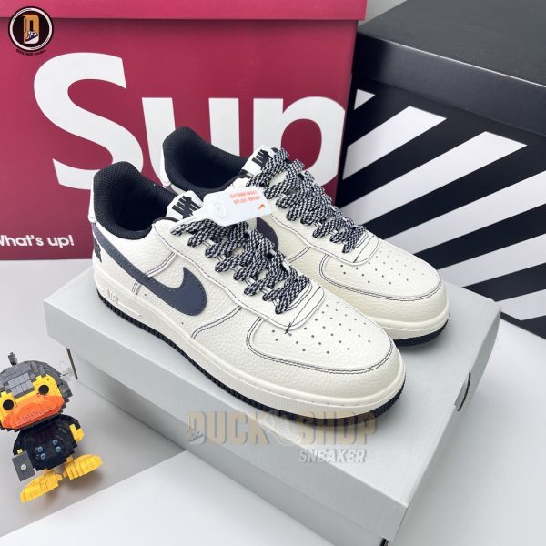 Giày Nike Air Force 1 Low White Navy Reflective Siêu Cấp - Hình ảnh 2