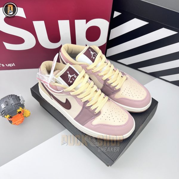 Giày Nike Air Jordan 1 Low Milk Tea Brown Rep 1:1 - Hình ảnh 2