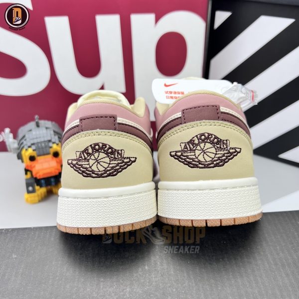 Giày Nike Air Jordan 1 Low Milk Tea Brown Rep 1:1 - Hình ảnh 8