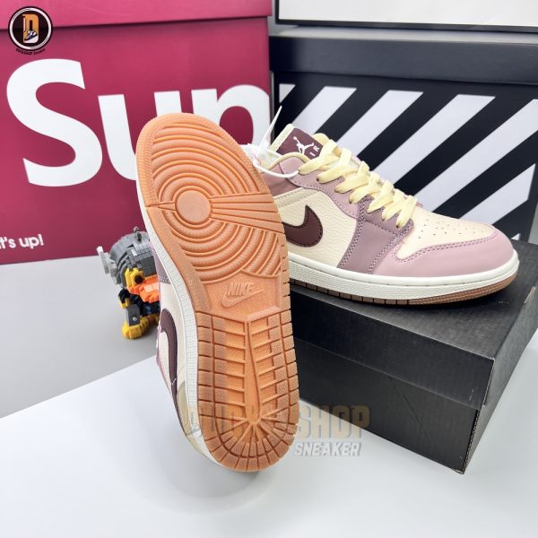 Giày Nike Air Jordan 1 Low Milk Tea Brown Rep 1:1 - Hình ảnh 3