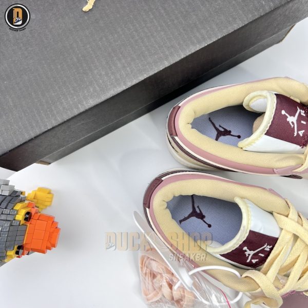 Giày Nike Air Jordan 1 Low Milk Tea Brown Rep 1:1 - Hình ảnh 6