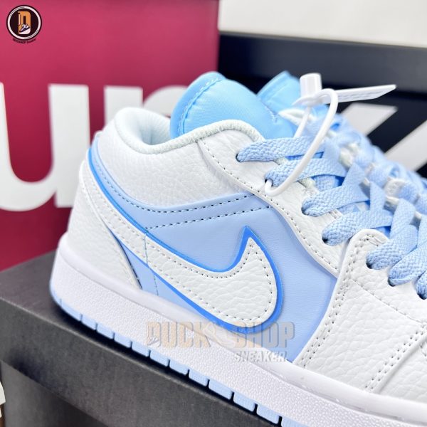 Giày Nike Air Jordan 1 Low SE Reverse Ice Blue Siêu Cấp - Hình ảnh 4